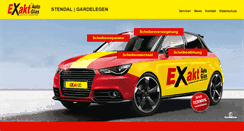 Desktop Screenshot of exakt-autoglas.com